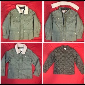 Burberry Kids Youth Boys 2 In 1 Mini Baxendale Olive Jacket Sz 12Y 12 Years NWT